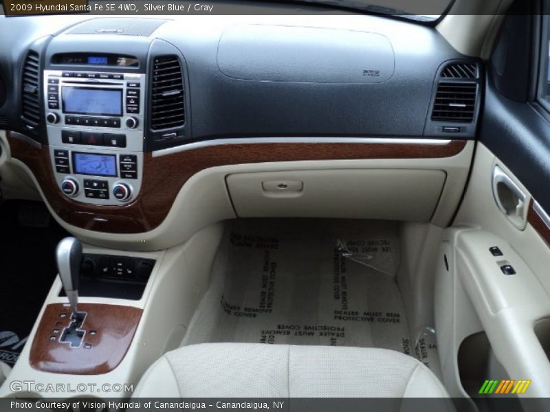 Silver Blue / Gray 2009 Hyundai Santa Fe SE 4WD
