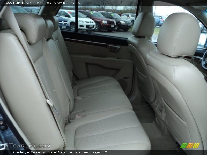 Silver Blue / Gray 2009 Hyundai Santa Fe SE 4WD