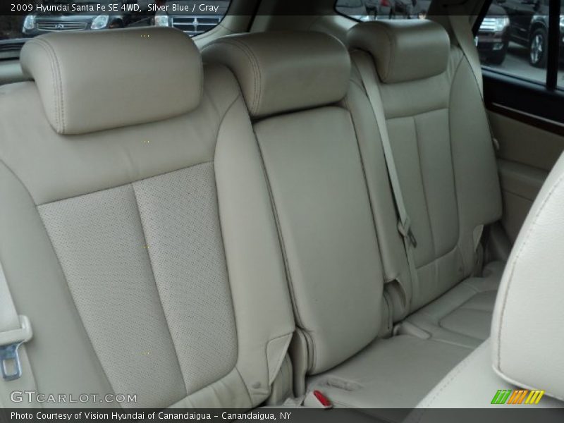 Silver Blue / Gray 2009 Hyundai Santa Fe SE 4WD