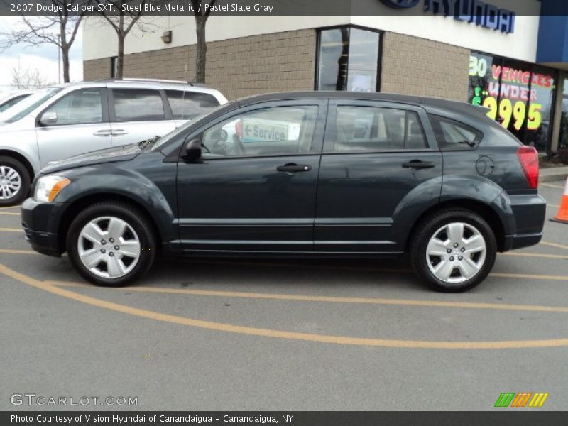 Steel Blue Metallic / Pastel Slate Gray 2007 Dodge Caliber SXT