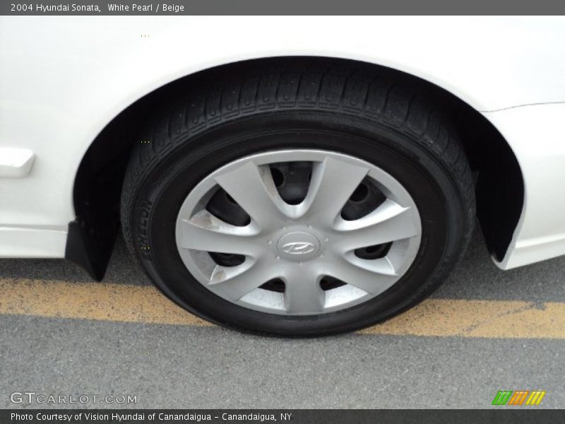 White Pearl / Beige 2004 Hyundai Sonata