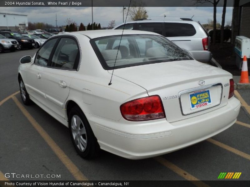 White Pearl / Beige 2004 Hyundai Sonata