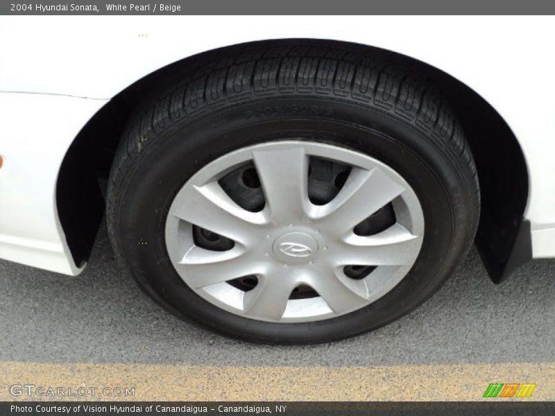 White Pearl / Beige 2004 Hyundai Sonata