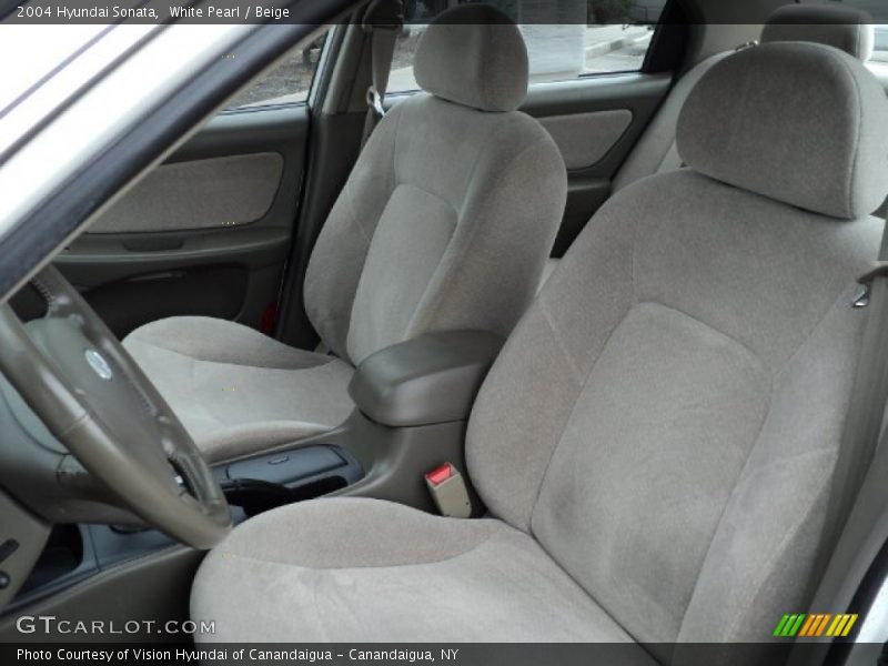 White Pearl / Beige 2004 Hyundai Sonata