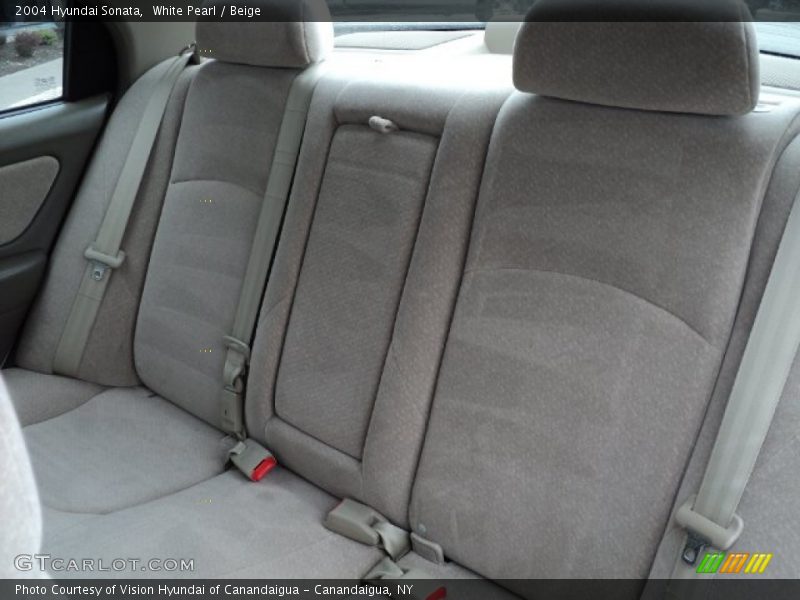 White Pearl / Beige 2004 Hyundai Sonata