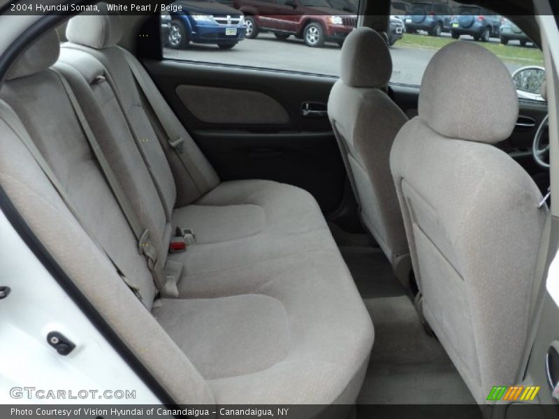 White Pearl / Beige 2004 Hyundai Sonata