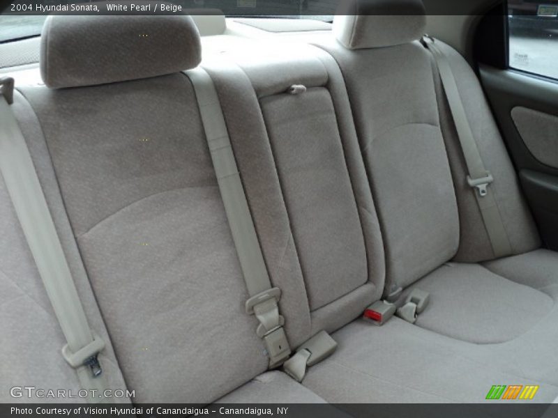 White Pearl / Beige 2004 Hyundai Sonata