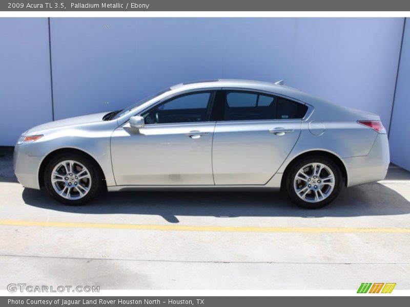 Palladium Metallic / Ebony 2009 Acura TL 3.5