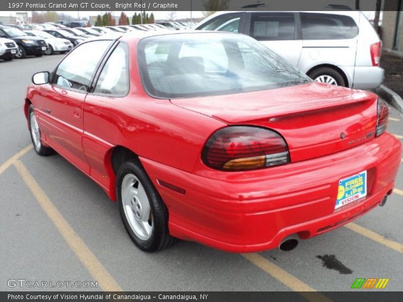 Bright Red / Graphite 1997 Pontiac Grand Am GT Coupe
