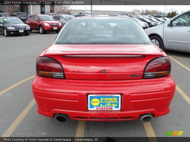 Bright Red / Graphite 1997 Pontiac Grand Am GT Coupe
