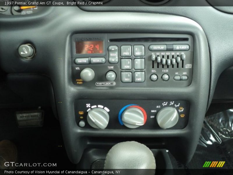 Bright Red / Graphite 1997 Pontiac Grand Am GT Coupe