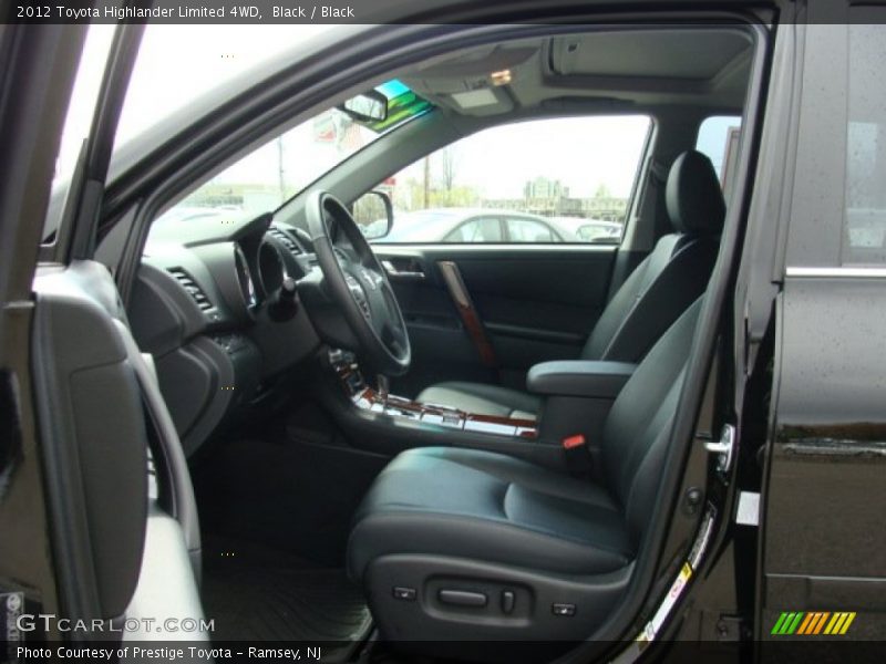 Black / Black 2012 Toyota Highlander Limited 4WD