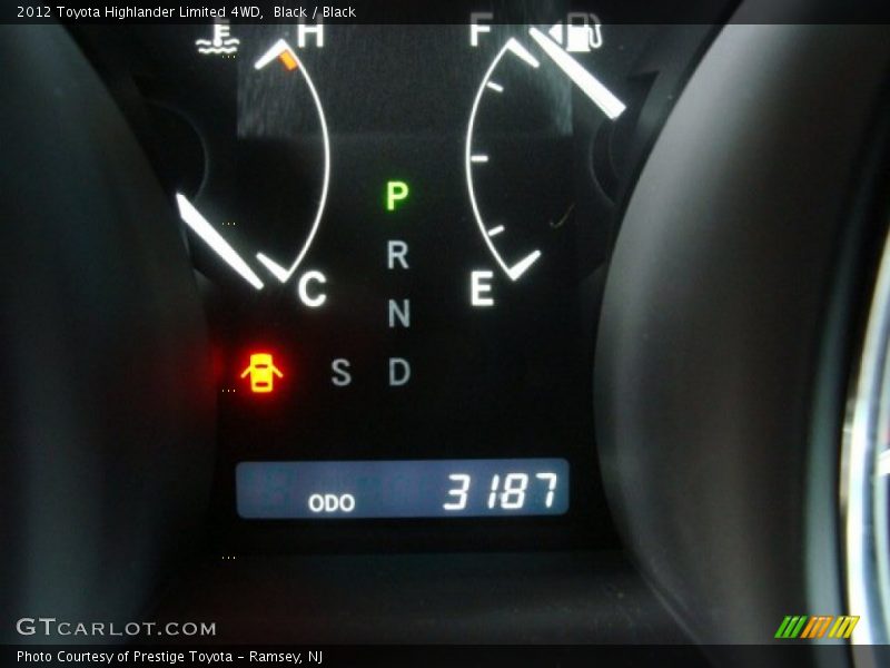 Black / Black 2012 Toyota Highlander Limited 4WD