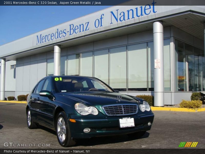 Aspen Green Metallic / Java 2001 Mercedes-Benz C 320 Sedan