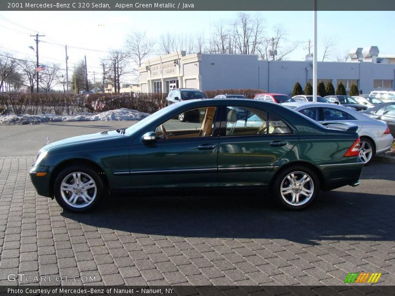 Aspen Green Metallic / Java 2001 Mercedes-Benz C 320 Sedan