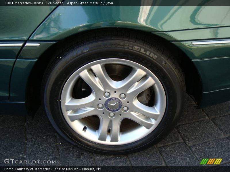 Aspen Green Metallic / Java 2001 Mercedes-Benz C 320 Sedan