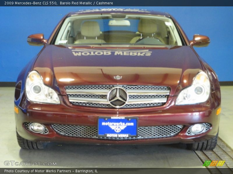 Barolo Red Metallic / Cashmere 2009 Mercedes-Benz CLS 550