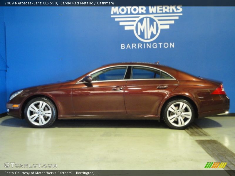 Barolo Red Metallic / Cashmere 2009 Mercedes-Benz CLS 550