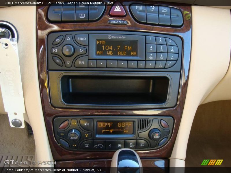 Aspen Green Metallic / Java 2001 Mercedes-Benz C 320 Sedan