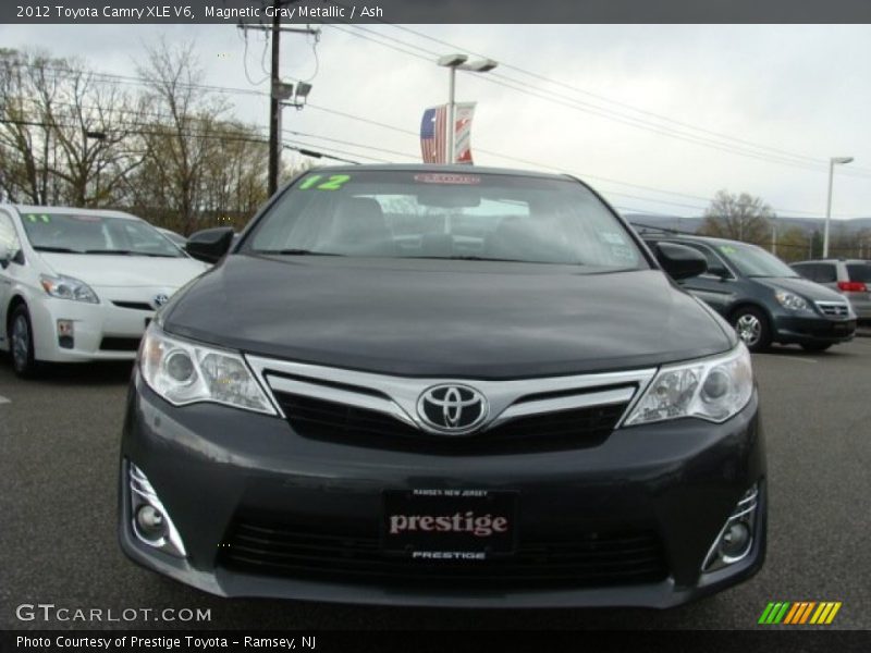 Magnetic Gray Metallic / Ash 2012 Toyota Camry XLE V6