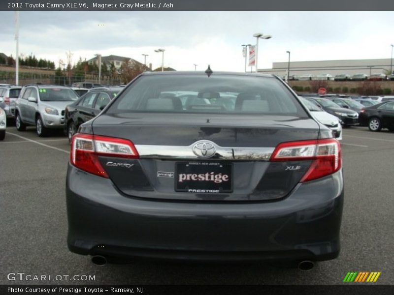 Magnetic Gray Metallic / Ash 2012 Toyota Camry XLE V6