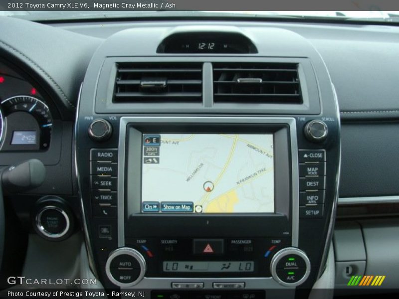 Magnetic Gray Metallic / Ash 2012 Toyota Camry XLE V6