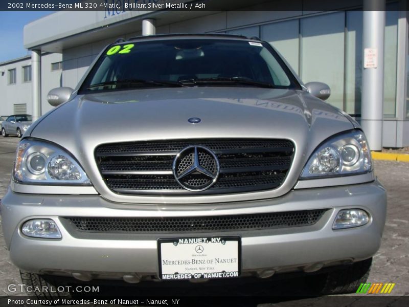 Brilliant Silver Metallic / Ash 2002 Mercedes-Benz ML 320 4Matic