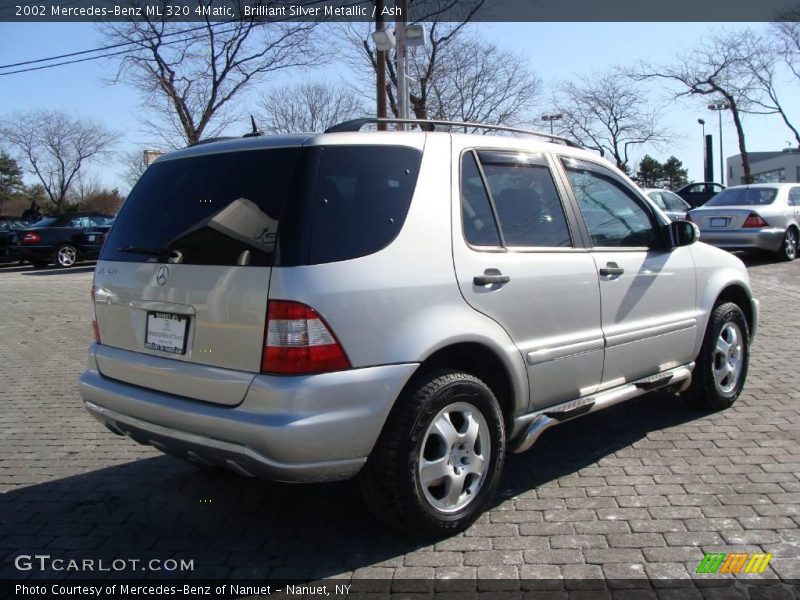 Brilliant Silver Metallic / Ash 2002 Mercedes-Benz ML 320 4Matic