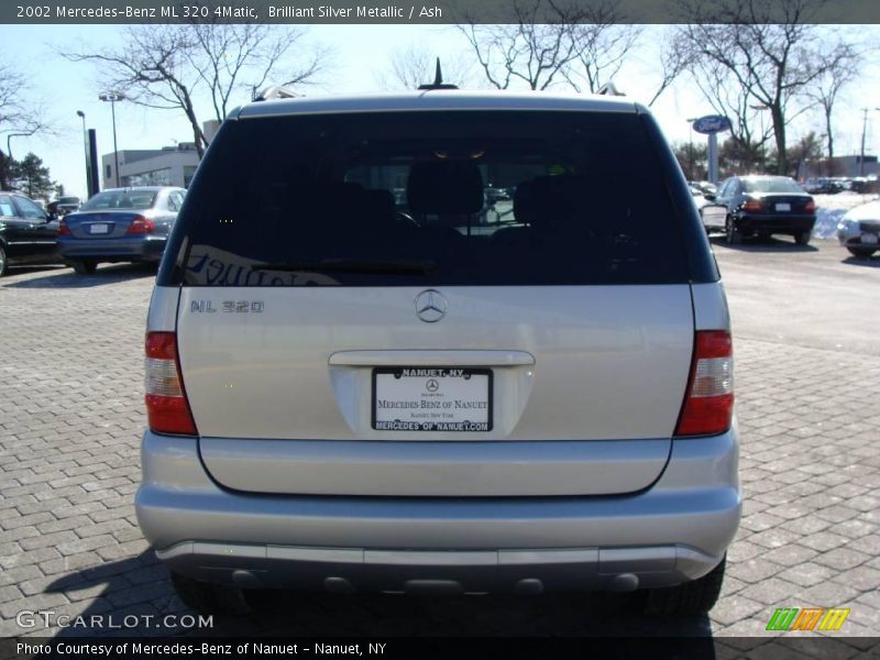 Brilliant Silver Metallic / Ash 2002 Mercedes-Benz ML 320 4Matic
