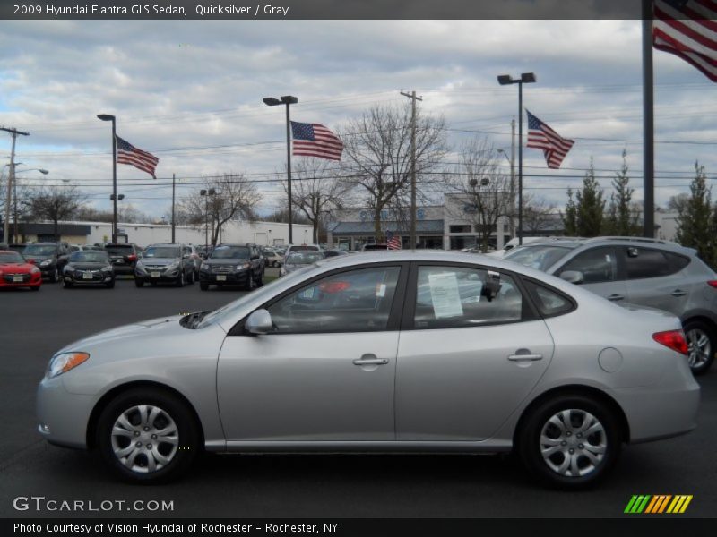 Quicksilver / Gray 2009 Hyundai Elantra GLS Sedan