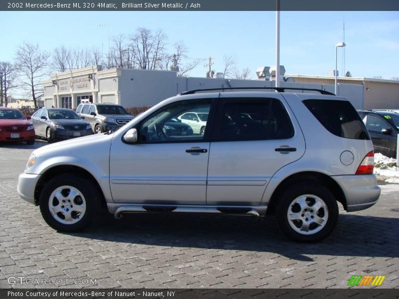 Brilliant Silver Metallic / Ash 2002 Mercedes-Benz ML 320 4Matic