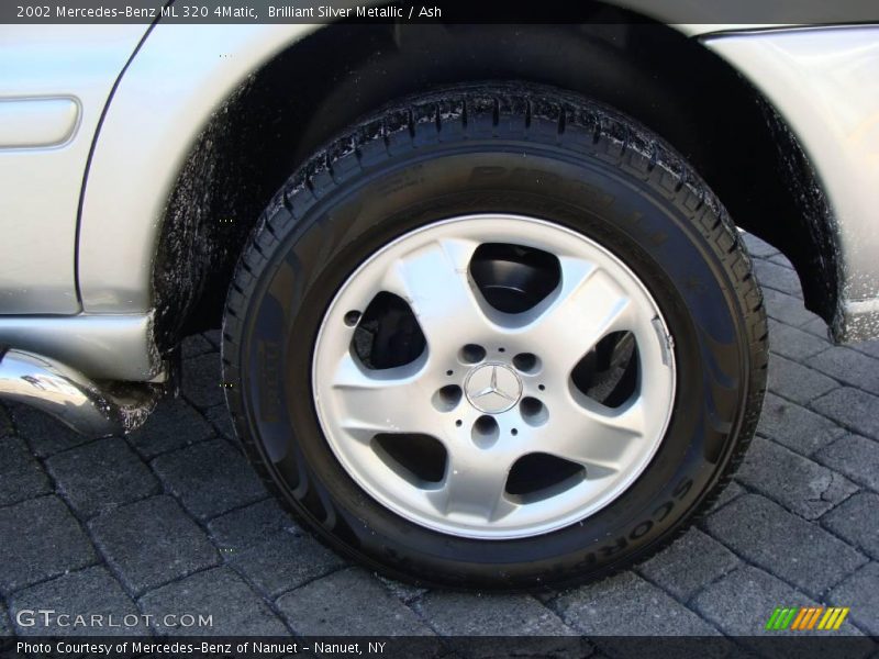 Brilliant Silver Metallic / Ash 2002 Mercedes-Benz ML 320 4Matic