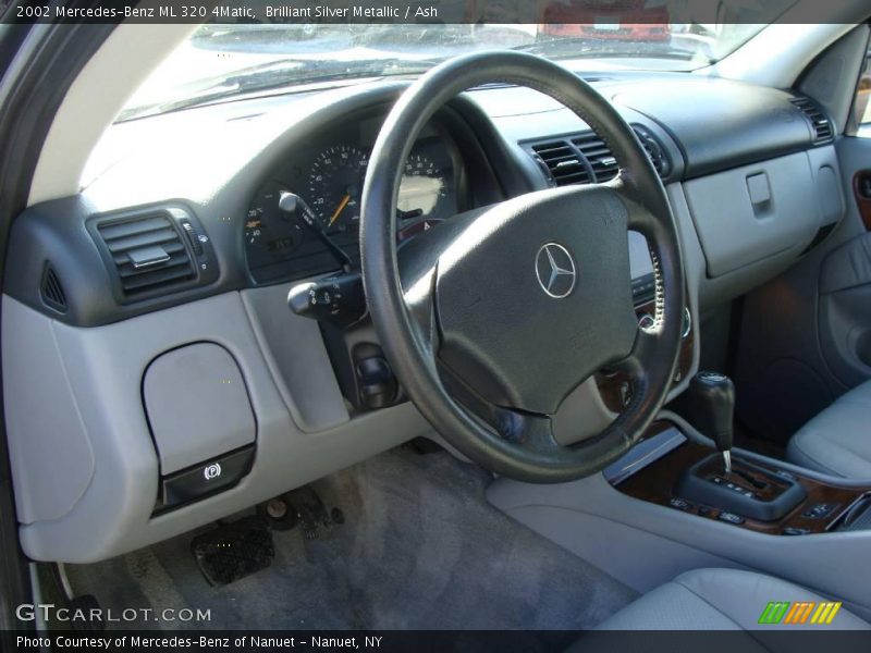 Brilliant Silver Metallic / Ash 2002 Mercedes-Benz ML 320 4Matic