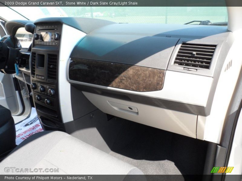 Stone White / Dark Slate Gray/Light Shale 2009 Dodge Grand Caravan SXT