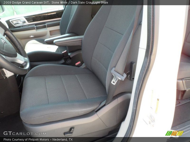 Stone White / Dark Slate Gray/Light Shale 2009 Dodge Grand Caravan SXT