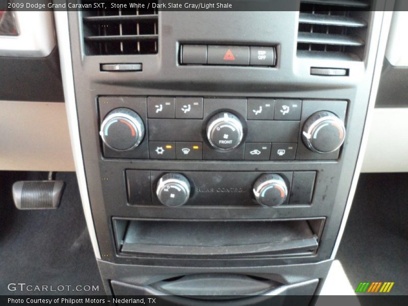 Stone White / Dark Slate Gray/Light Shale 2009 Dodge Grand Caravan SXT