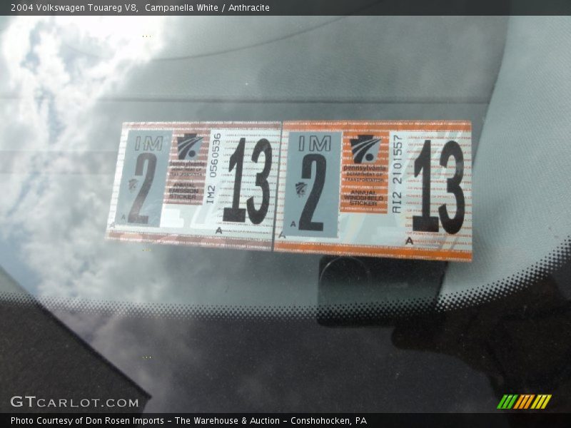 Campanella White / Anthracite 2004 Volkswagen Touareg V8
