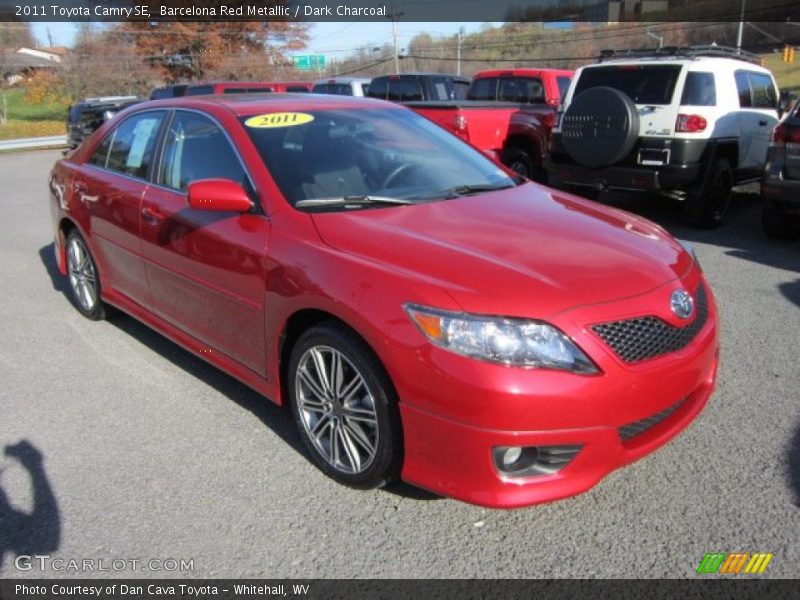 Barcelona Red Metallic / Dark Charcoal 2011 Toyota Camry SE