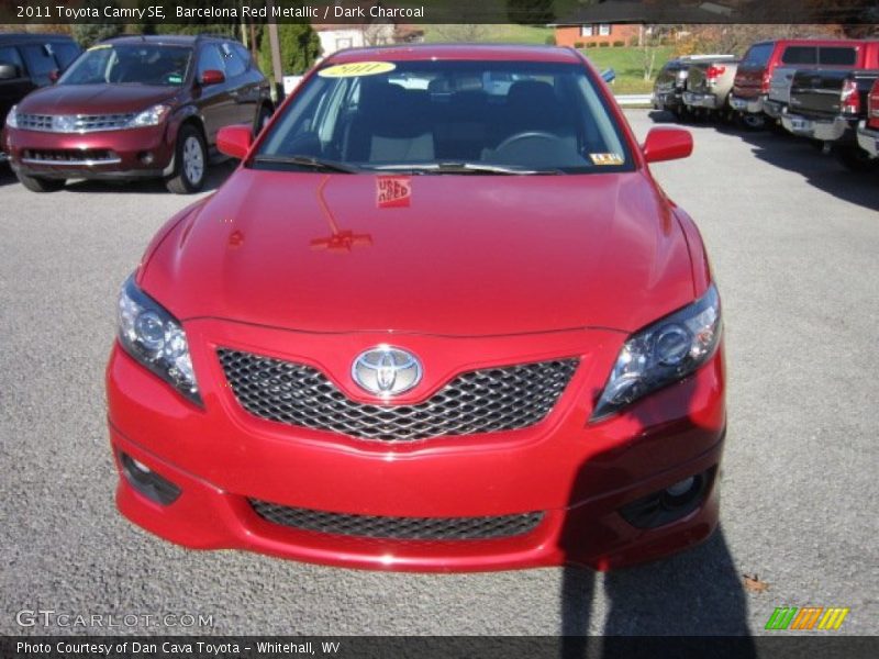 Barcelona Red Metallic / Dark Charcoal 2011 Toyota Camry SE