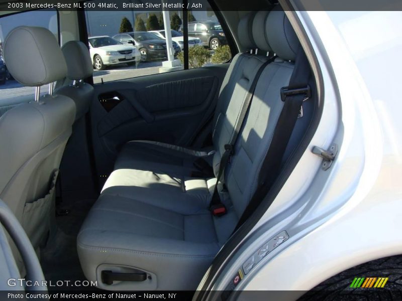 Brilliant Silver Metallic / Ash 2003 Mercedes-Benz ML 500 4Matic