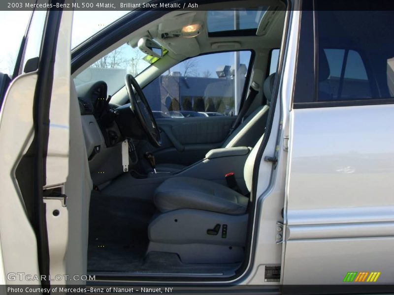 Brilliant Silver Metallic / Ash 2003 Mercedes-Benz ML 500 4Matic