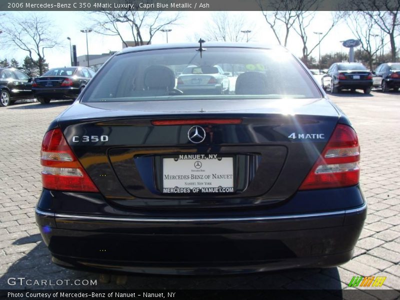 Capri Blue Metallic / Ash 2006 Mercedes-Benz C 350 4Matic Luxury