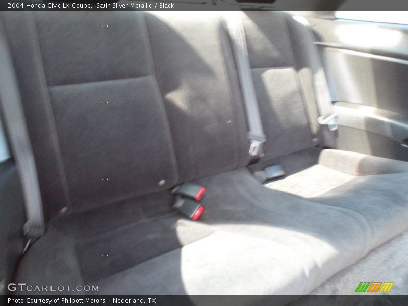 Satin Silver Metallic / Black 2004 Honda Civic LX Coupe