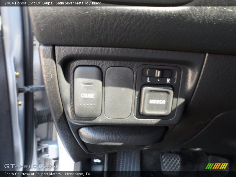 Satin Silver Metallic / Black 2004 Honda Civic LX Coupe