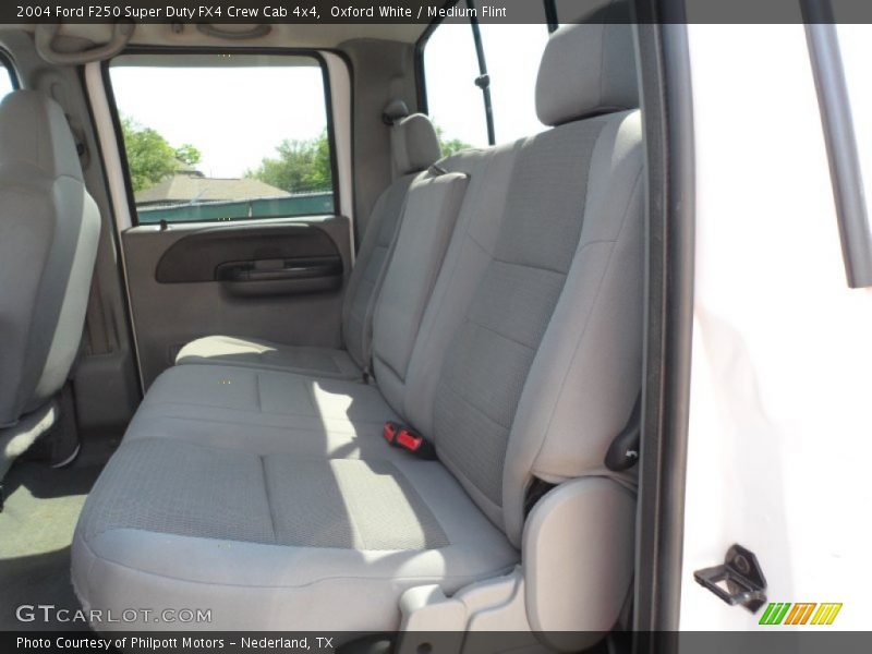 Oxford White / Medium Flint 2004 Ford F250 Super Duty FX4 Crew Cab 4x4