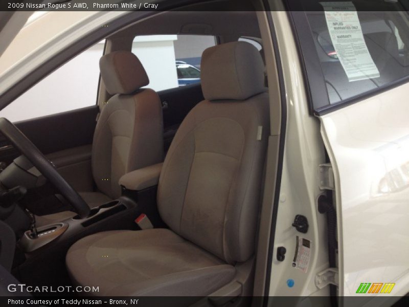 Phantom White / Gray 2009 Nissan Rogue S AWD