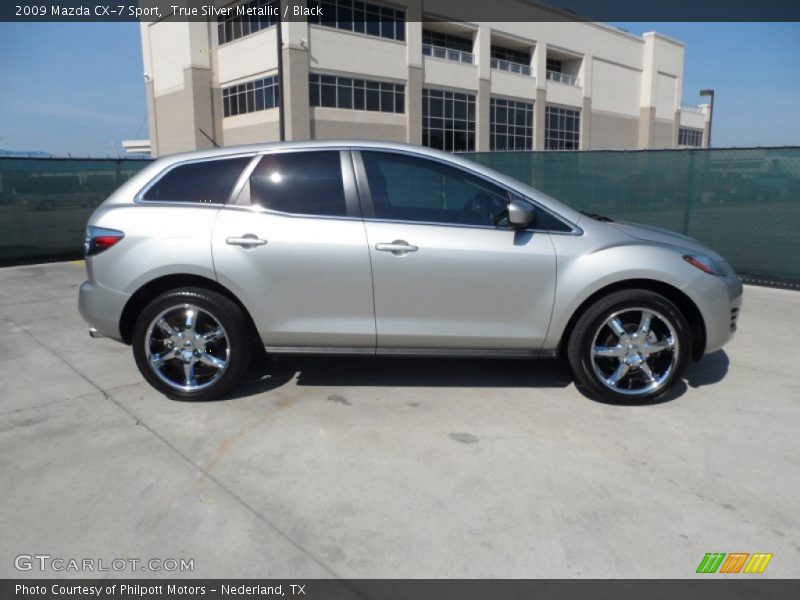 True Silver Metallic / Black 2009 Mazda CX-7 Sport