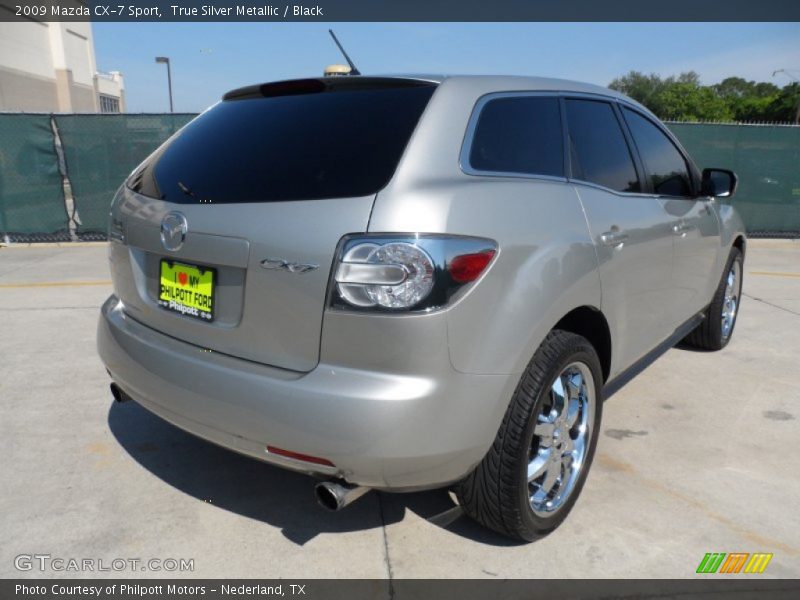 True Silver Metallic / Black 2009 Mazda CX-7 Sport
