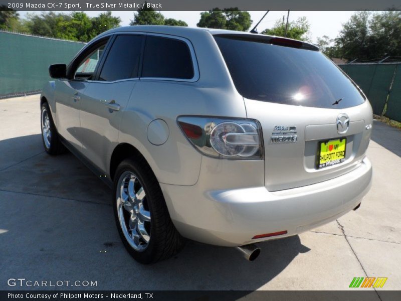 True Silver Metallic / Black 2009 Mazda CX-7 Sport