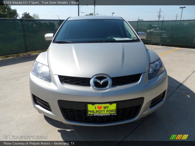 True Silver Metallic / Black 2009 Mazda CX-7 Sport